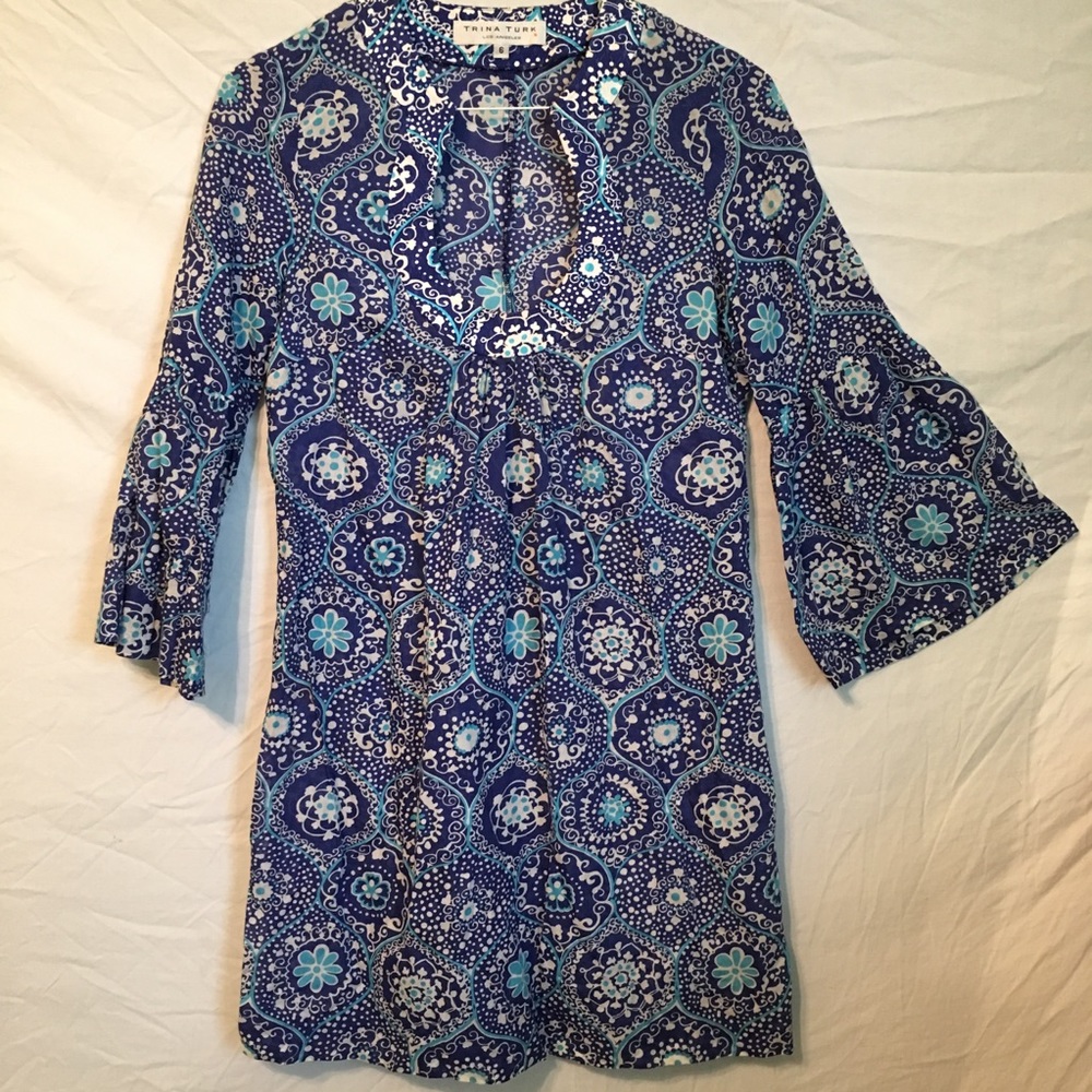 Trina Turk Floral Print Tunic
